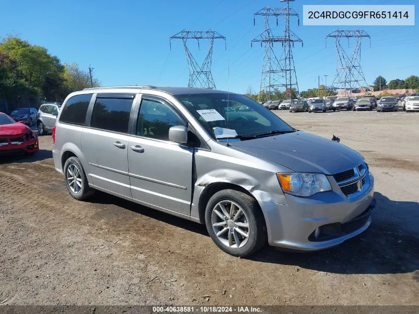 2C4RDGCG9FR651414 2015 Dodge Grand Caravan Sxt Plus