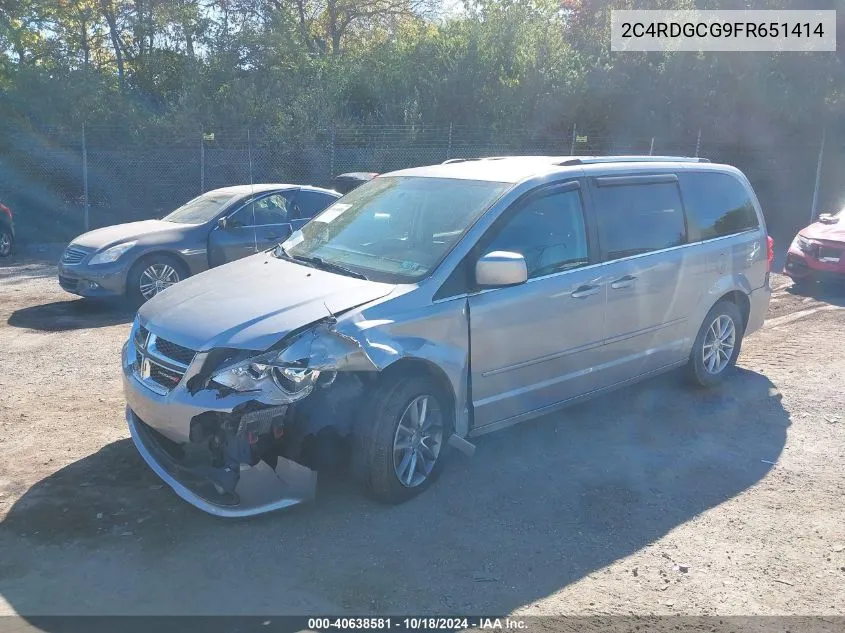 2C4RDGCG9FR651414 2015 Dodge Grand Caravan Sxt Plus