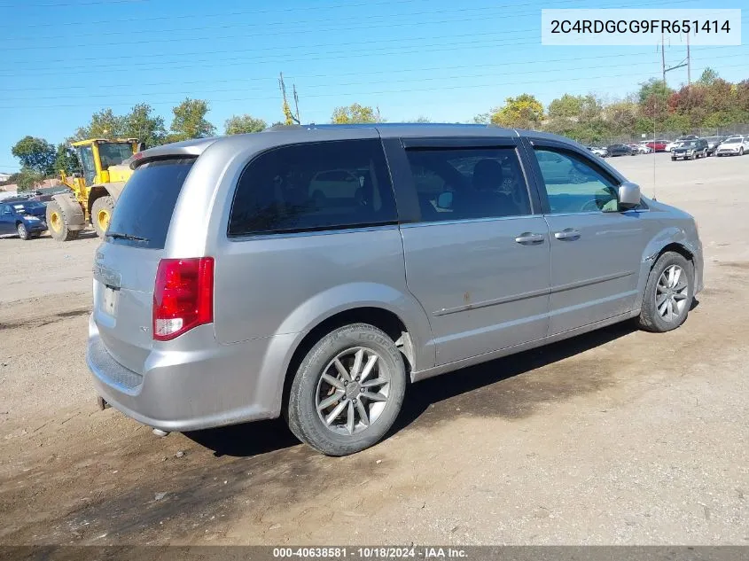 2C4RDGCG9FR651414 2015 Dodge Grand Caravan Sxt Plus