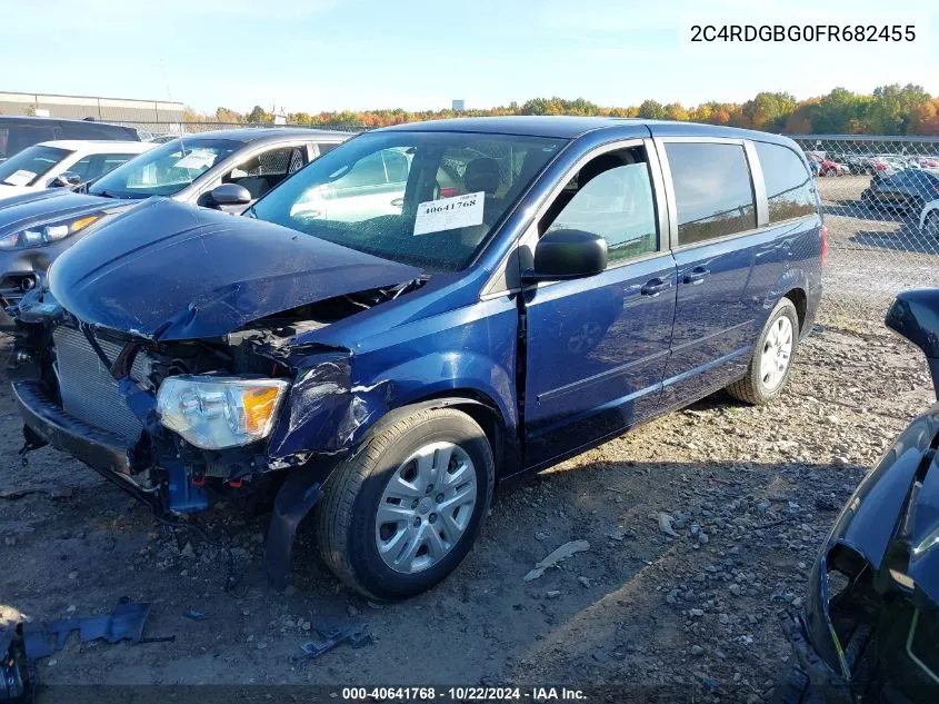 2015 Dodge Grand Caravan Se VIN: 2C4RDGBG0FR682455 Lot: 40641768