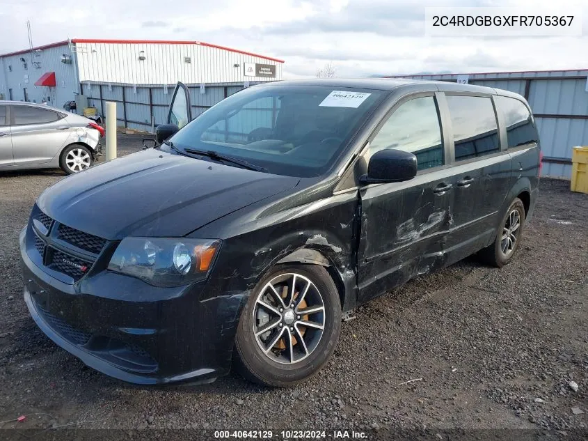 2015 Dodge Grand Caravan Se Plus VIN: 2C4RDGBGXFR705367 Lot: 40642129