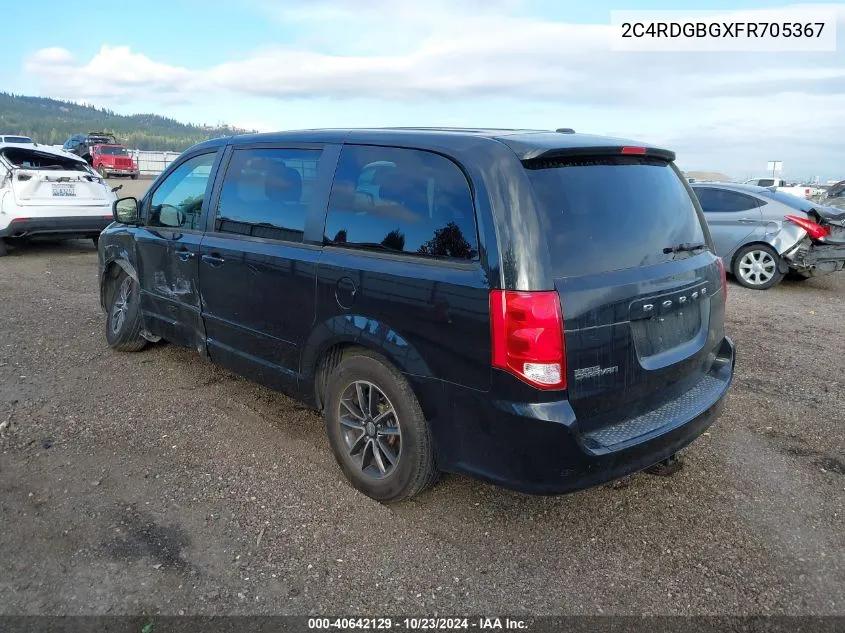 2C4RDGBGXFR705367 2015 Dodge Grand Caravan Se Plus