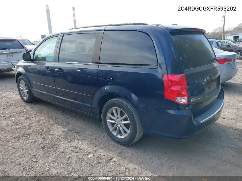 2C4RDGCGXFR593202 2015 Dodge Grand Caravan Sxt