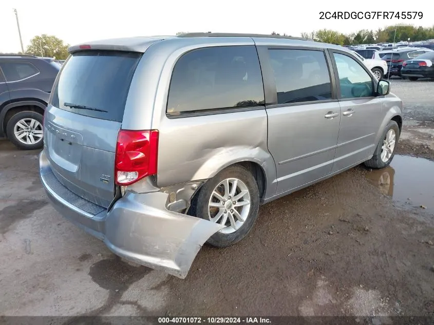 2C4RDGCG7FR745579 2015 Dodge Grand Caravan Sxt