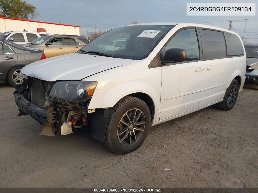 2015 Dodge Grand Caravan Se VIN: 2C4RDGBG4FR509134 Lot: 40706063