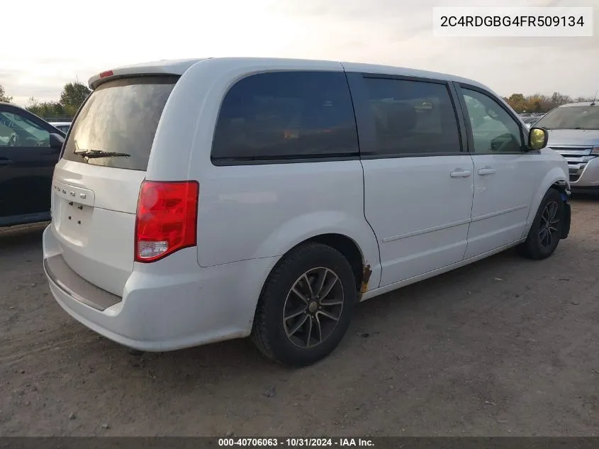 2015 Dodge Grand Caravan Se VIN: 2C4RDGBG4FR509134 Lot: 40706063