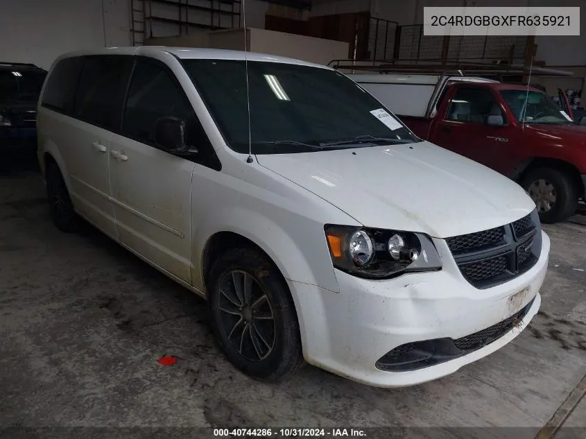 2015 Dodge Grand Caravan Se VIN: 2C4RDGBGXFR635921 Lot: 40744286