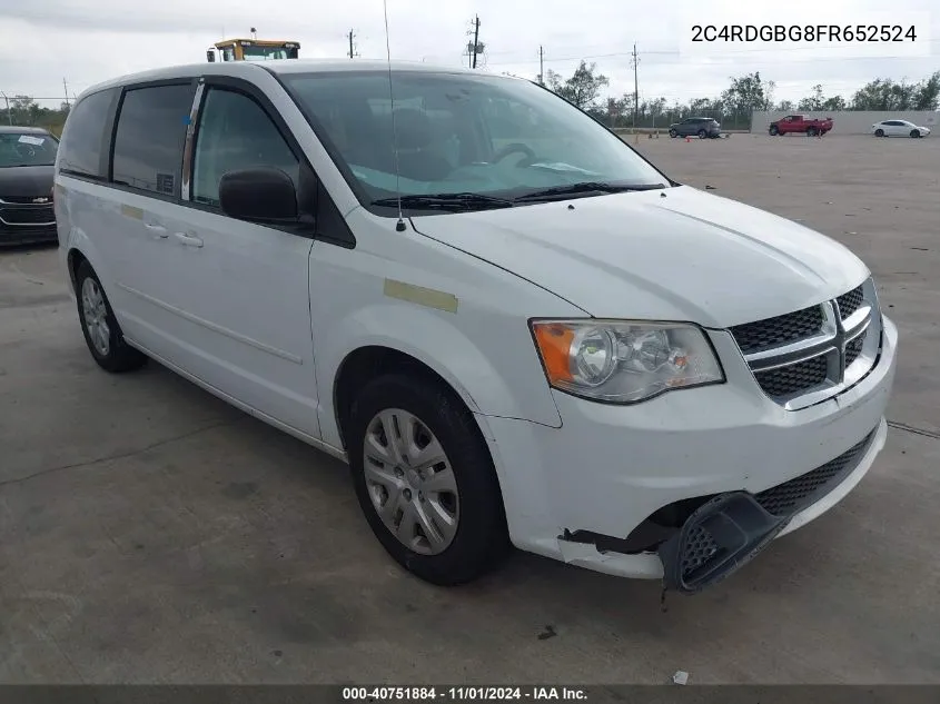 2C4RDGBG8FR652524 2015 Dodge Grand Caravan Se