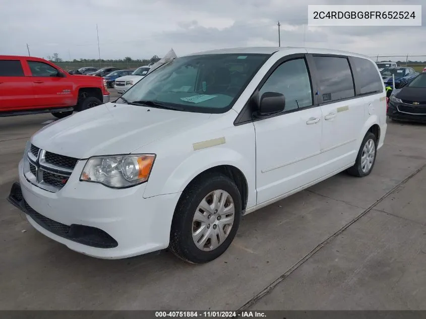 2C4RDGBG8FR652524 2015 Dodge Grand Caravan Se