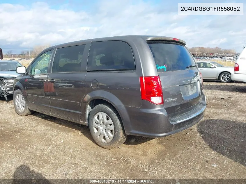 2C4RDGBG1FR658052 2015 Dodge Grand Caravan Se