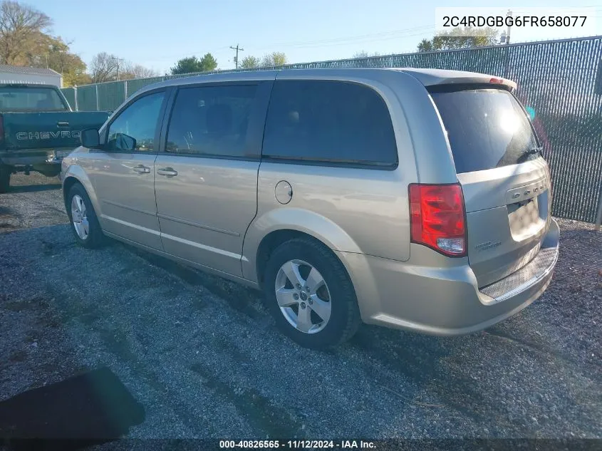 2015 Dodge Grand Caravan Se VIN: 2C4RDGBG6FR658077 Lot: 40826565