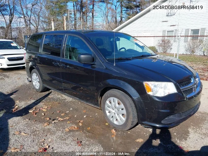 2015 Dodge Grand Caravan Se VIN: 2C4RDGBG8FR658419 Lot: 40830804