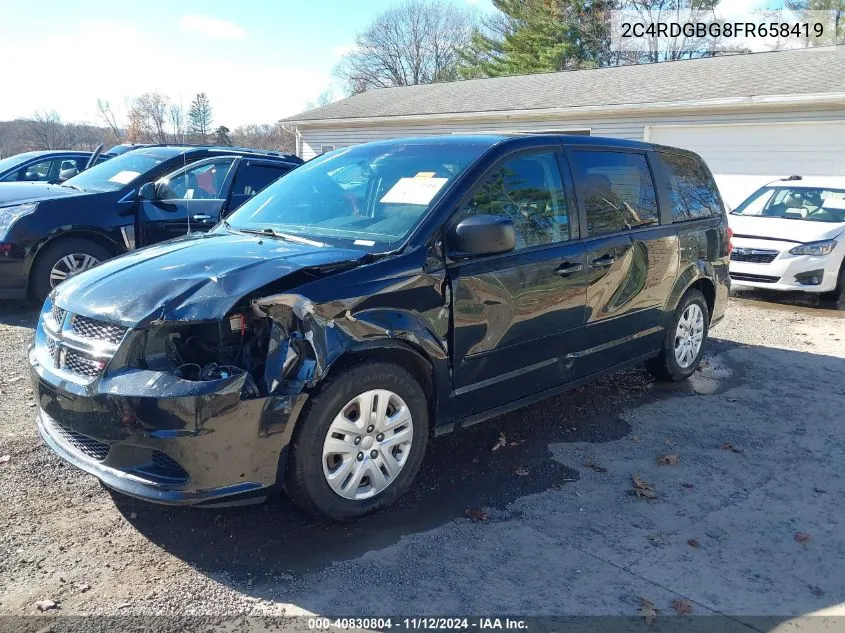 2015 Dodge Grand Caravan Se VIN: 2C4RDGBG8FR658419 Lot: 40830804