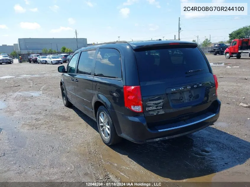 2C4RDGBG7GR244100 2016 Dodge Grand Caravan Se