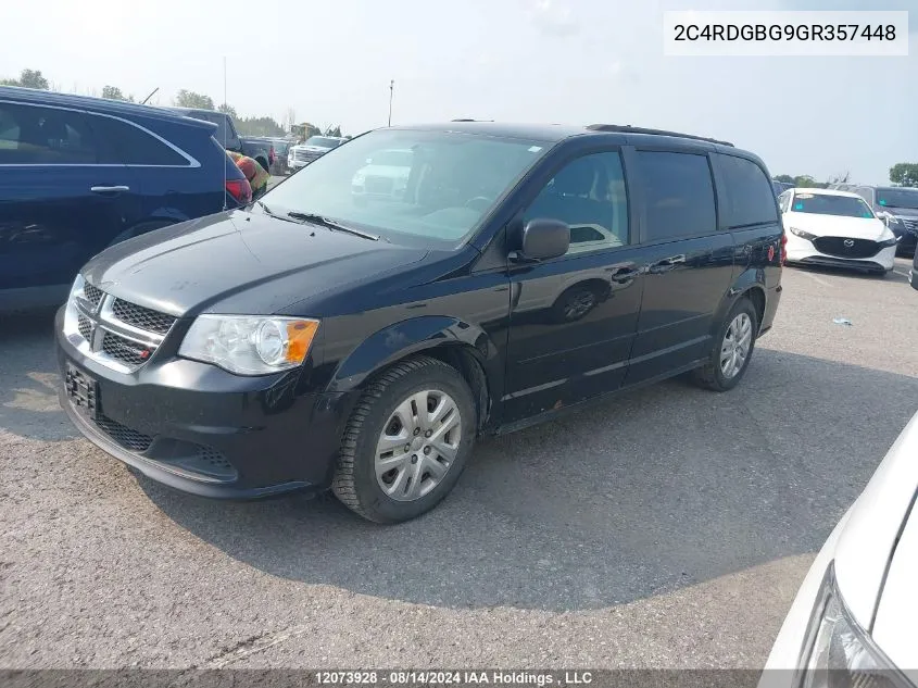 2016 Dodge Grand Caravan Se VIN: 2C4RDGBG9GR357448 Lot: 12073928