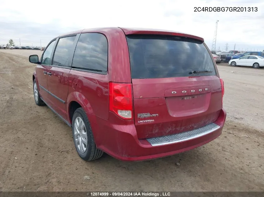 2C4RDGBG7GR201313 2016 Dodge Grand Caravan Se/Sxt