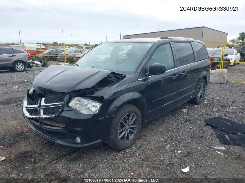 2016 Dodge Grand Caravan Se VIN: 2C4RDGBG6GR330921 Lot: 12109879