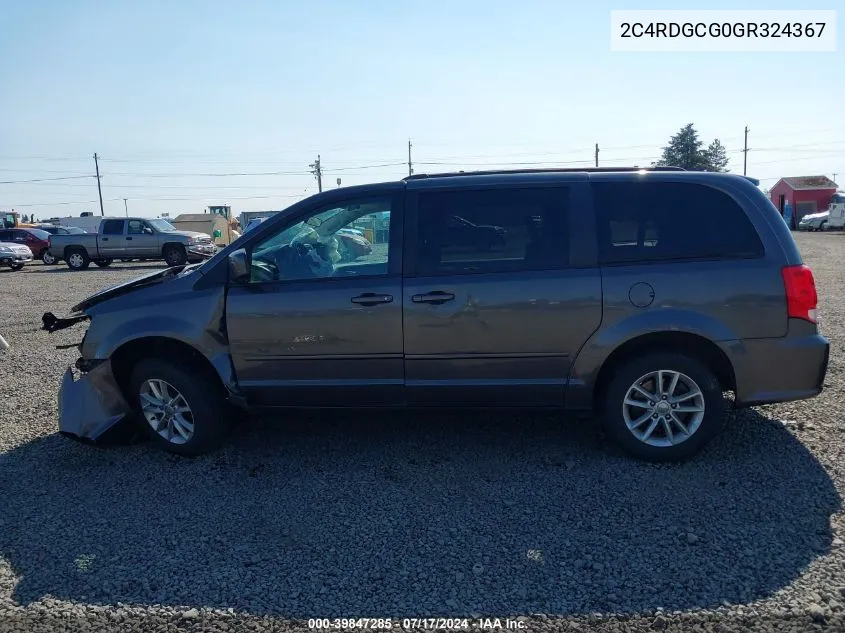 2C4RDGCG0GR324367 2016 Dodge Grand Caravan Sxt