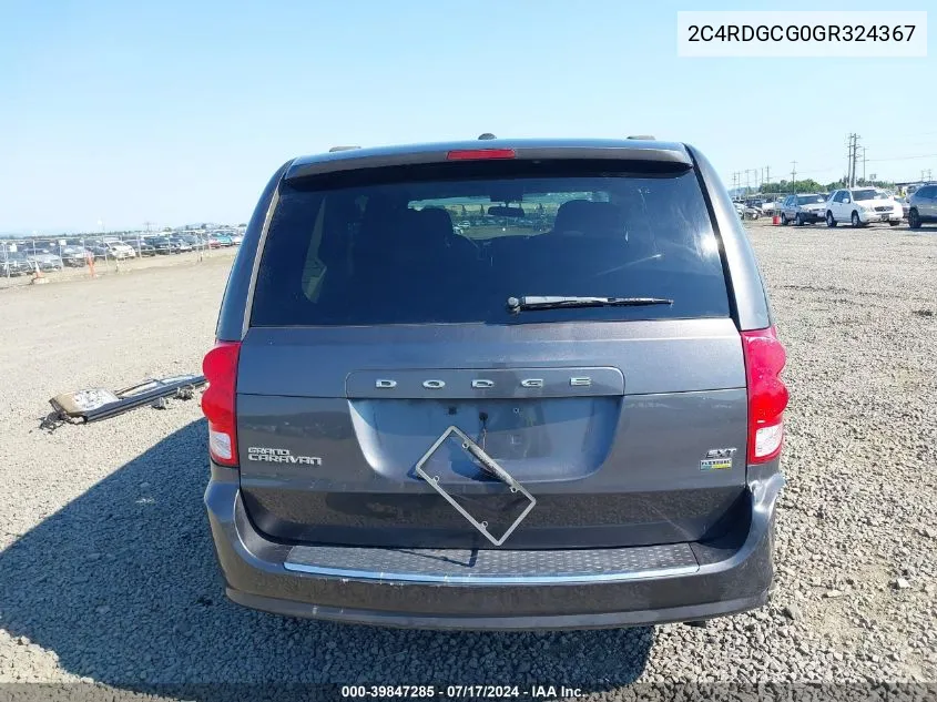 2C4RDGCG0GR324367 2016 Dodge Grand Caravan Sxt