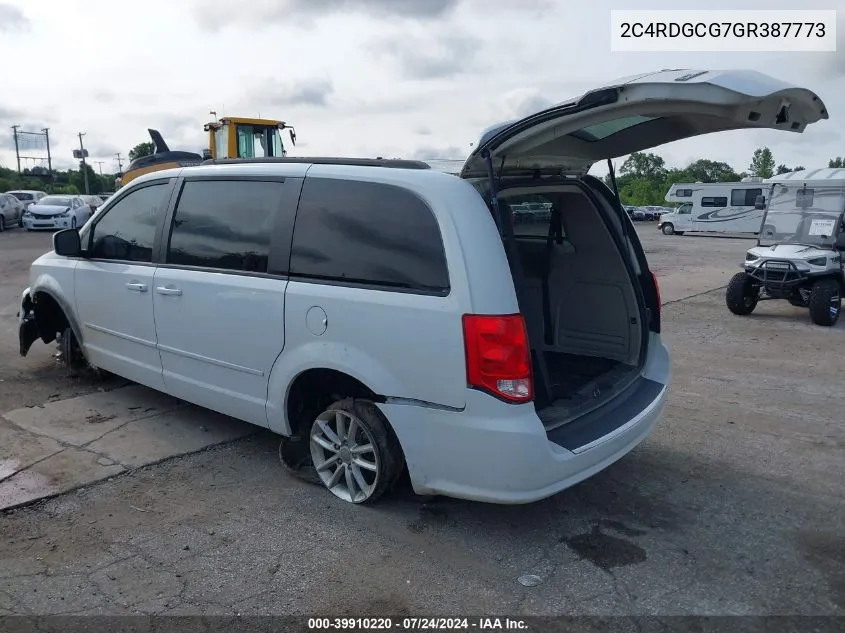 2C4RDGCG7GR387773 2016 Dodge Grand Caravan Sxt