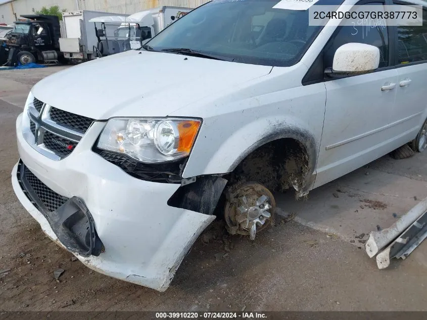 2C4RDGCG7GR387773 2016 Dodge Grand Caravan Sxt