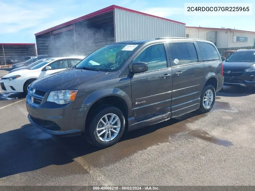 2016 Dodge Grand Caravan Sxt VIN: 2C4RDGCG7GR225965 Lot: 40006210