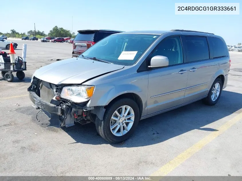 2016 Dodge Grand Caravan Sxt VIN: 2C4RDGCG1GR333661 Lot: 40080889