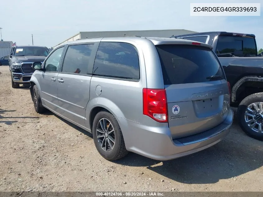 2C4RDGEG4GR339693 2016 Dodge Grand Caravan R/T