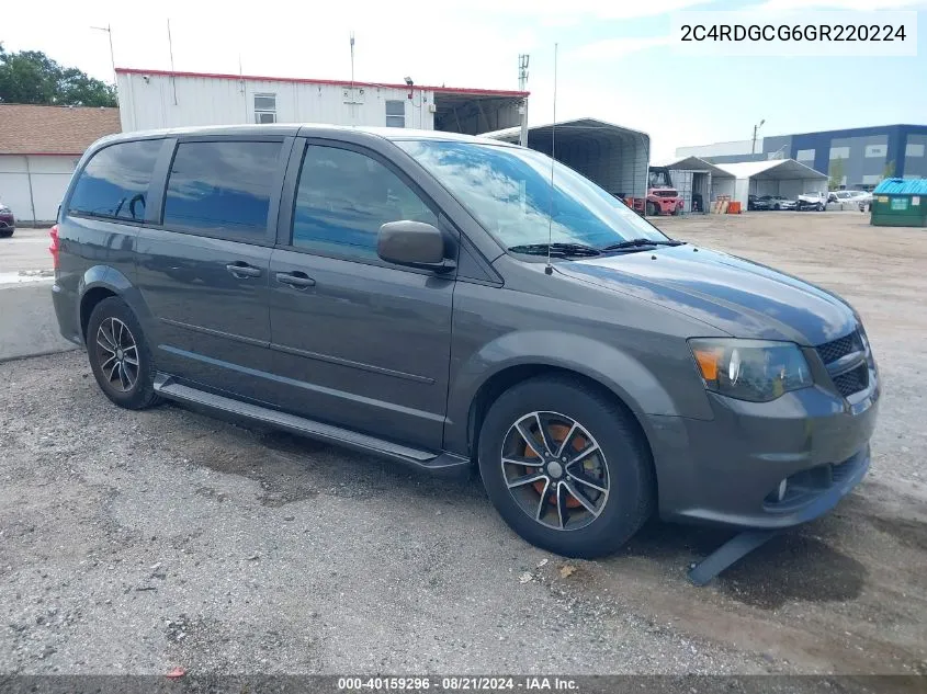 2C4RDGCG6GR220224 2016 Dodge Grand Caravan Sxt