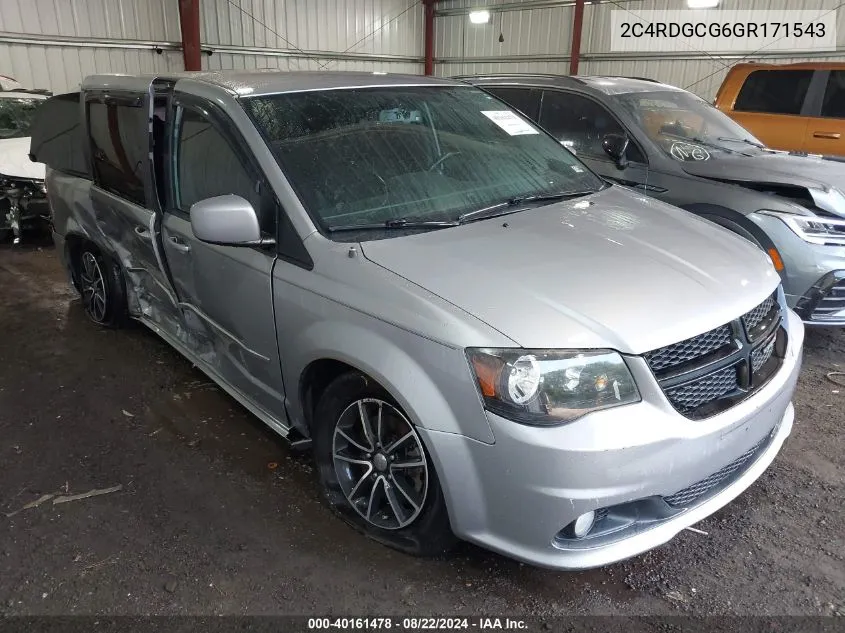 2C4RDGCG6GR171543 2016 Dodge Grand Caravan Sxt