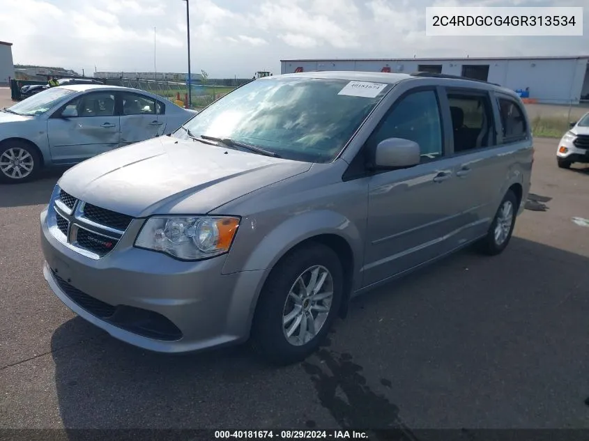 2C4RDGCG4GR313534 2016 Dodge Grand Caravan Sxt