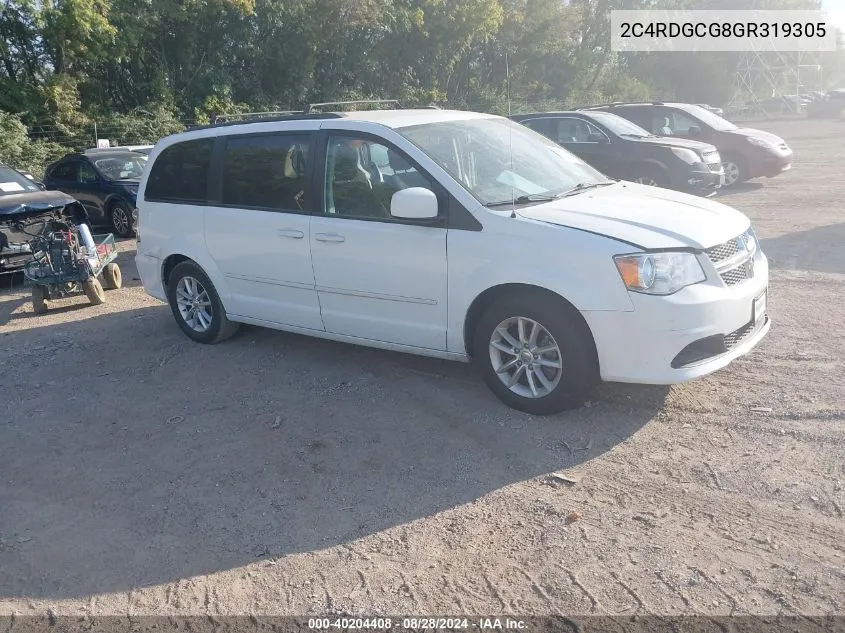 2C4RDGCG8GR319305 2016 Dodge Grand Caravan Sxt