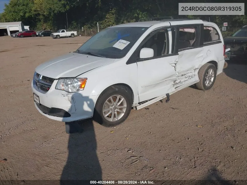 2C4RDGCG8GR319305 2016 Dodge Grand Caravan Sxt