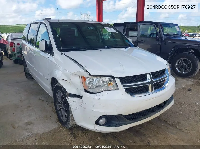 2016 Dodge Grand Caravan Sxt VIN: 2C4RDGCG5GR176927 Lot: 40262831