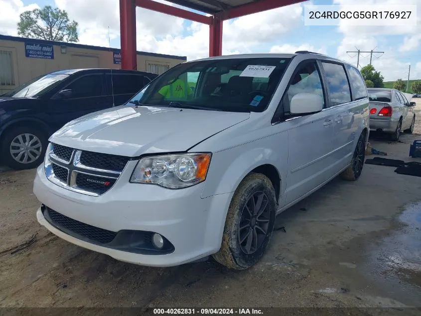 2016 Dodge Grand Caravan Sxt VIN: 2C4RDGCG5GR176927 Lot: 40262831