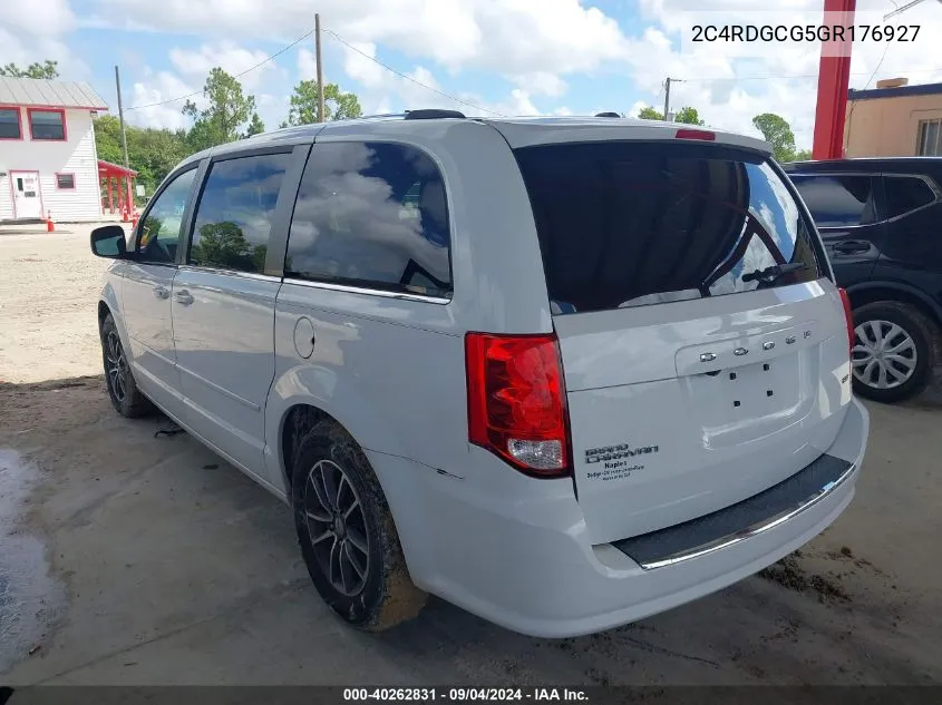 2C4RDGCG5GR176927 2016 Dodge Grand Caravan Sxt