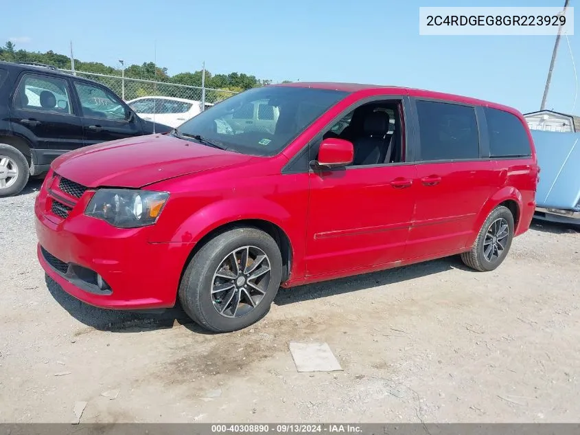 2C4RDGEG8GR223929 2016 Dodge Grand Caravan R/T