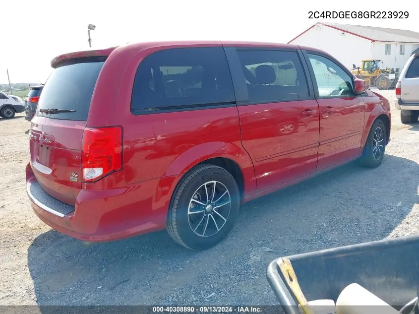 2C4RDGEG8GR223929 2016 Dodge Grand Caravan R/T