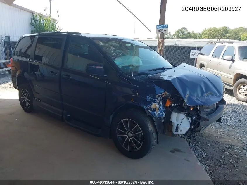 2C4RDGEG0GR209927 2016 Dodge Grand Caravan R/T