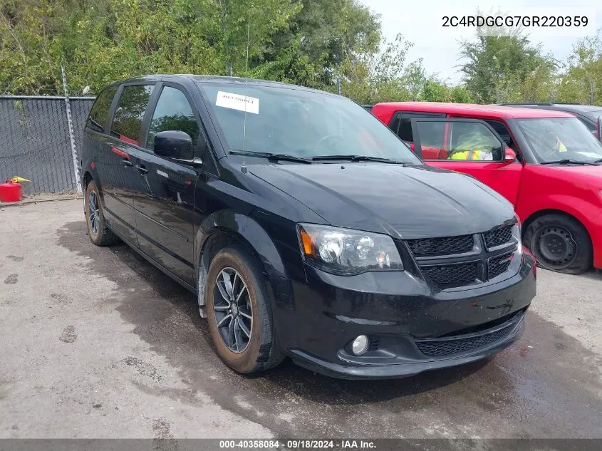 2C4RDGCG7GR220359 2016 Dodge Grand Caravan Sxt