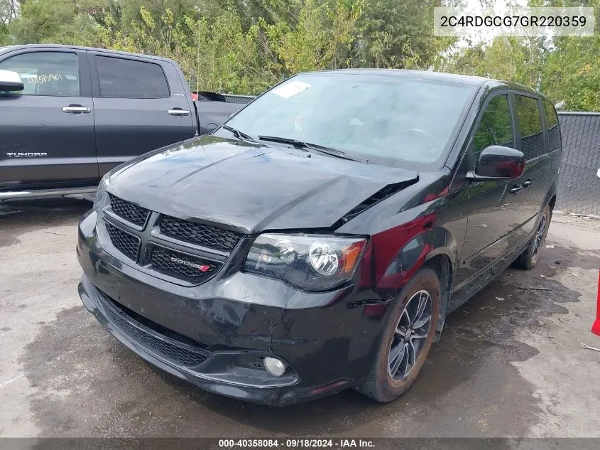 2C4RDGCG7GR220359 2016 Dodge Grand Caravan Sxt