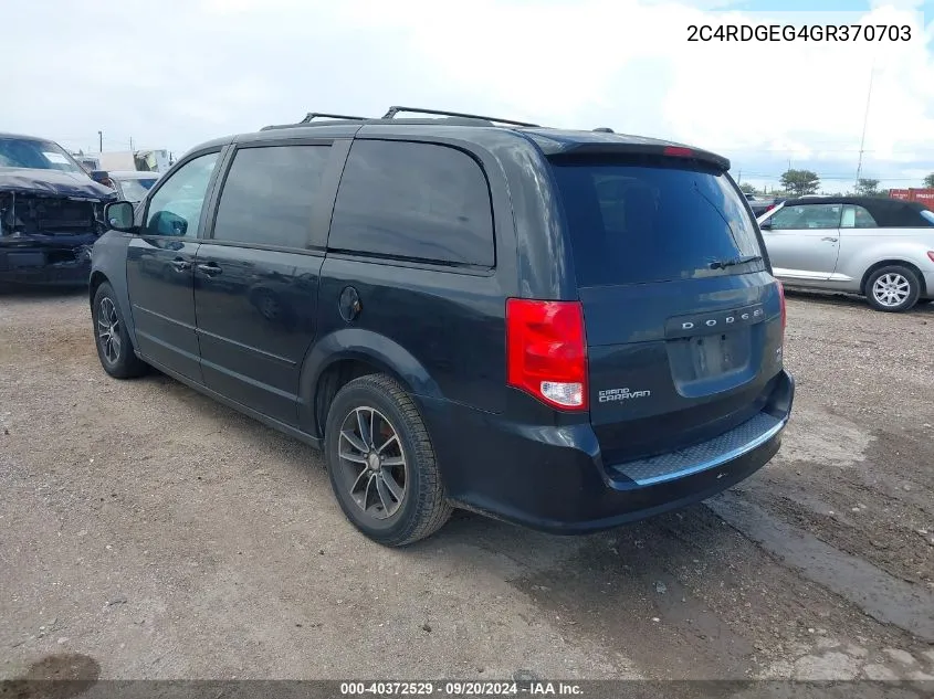 2C4RDGEG4GR370703 2016 Dodge Grand Caravan R/T