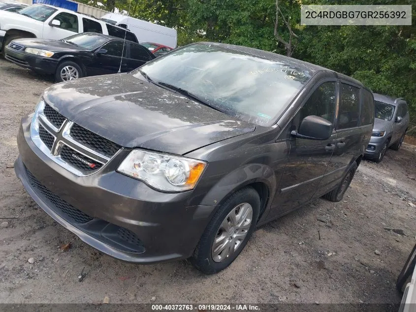 2016 Dodge Grand Caravan American Value Pkg VIN: 2C4RDGBG7GR256392 Lot: 40372763