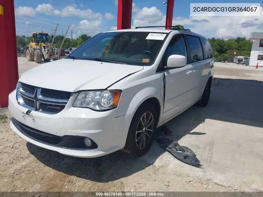 2016 Dodge Grand Caravan Sxt VIN: 2C4RDGCG1GR364067 Lot: 40376140