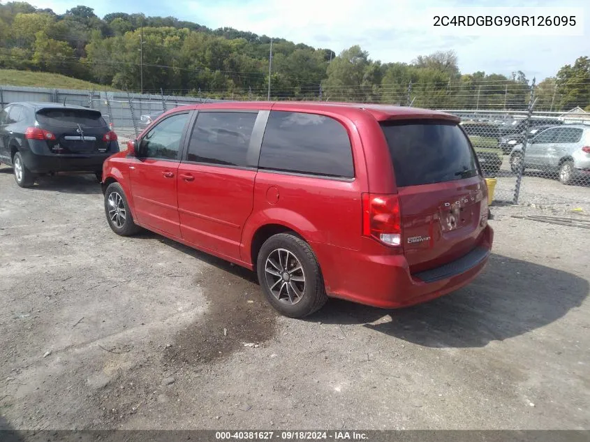 2C4RDGBG9GR126095 2016 Dodge Grand Caravan Se Plus