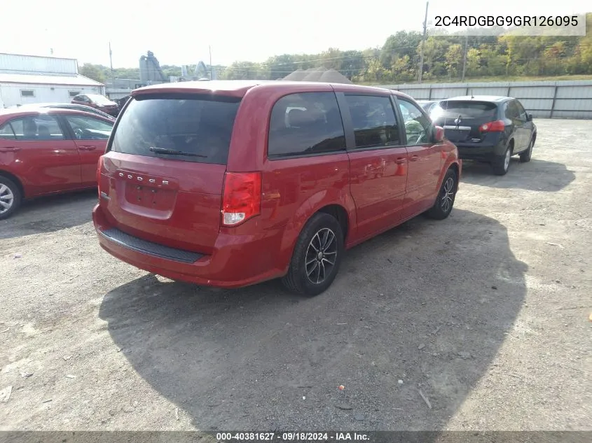 2C4RDGBG9GR126095 2016 Dodge Grand Caravan Se Plus