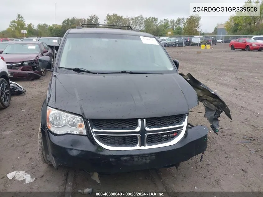 2016 Dodge Grand Caravan Sxt VIN: 2C4RDGCG1GR339508 Lot: 40388649