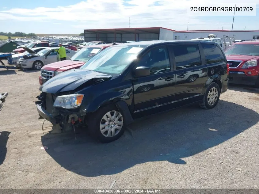 2C4RDGBG9GR100709 2016 Dodge Grand Caravan Se