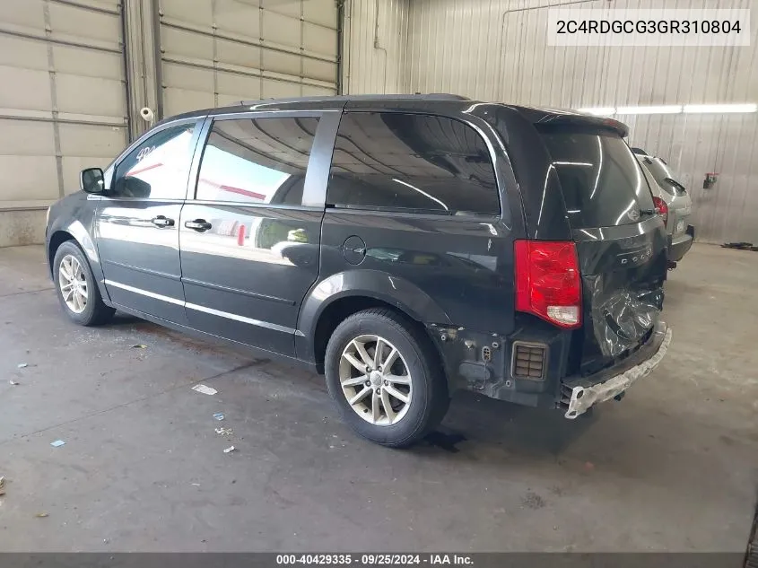 2C4RDGCG3GR310804 2016 Dodge Grand Caravan Sxt