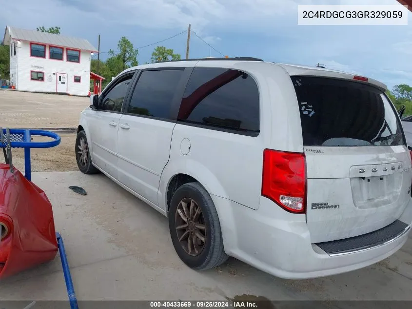 2C4RDGCG3GR329059 2016 Dodge Grand Caravan Sxt